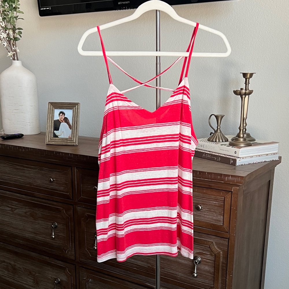 Universal Thread Red and White Striped Camisole